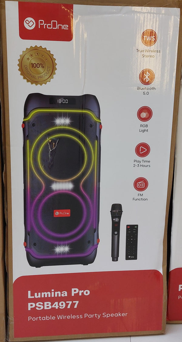 ProOne Lumina Pro PSB4977 Portable Wireless Party Speaker